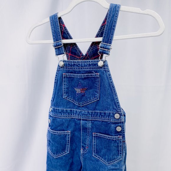 Vintage Kid’s Tommy Hilfiger Overalls Girls Throwback Retro Denim Outfit - Picture 2 of 15